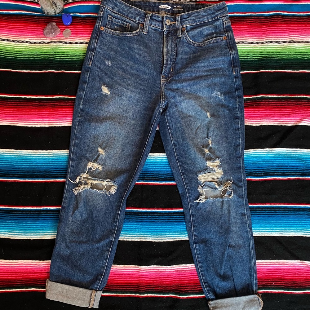 Old Navy Straight High Rise Jeans